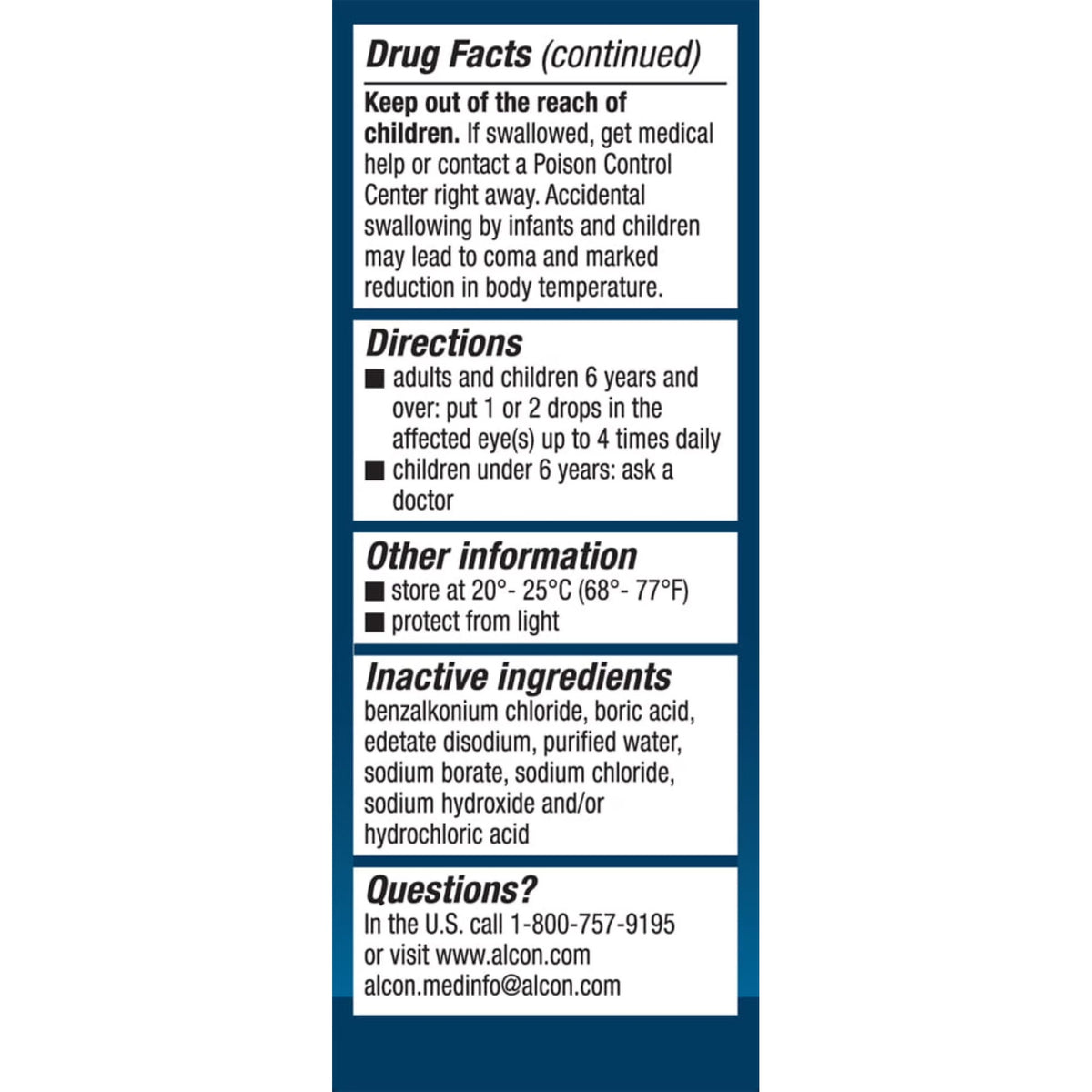 Naphcon-A Eye Allergy Drops, Itchy & Red Eye Symptom Relief, Adults & Kids 6+, 0.5 fl oz