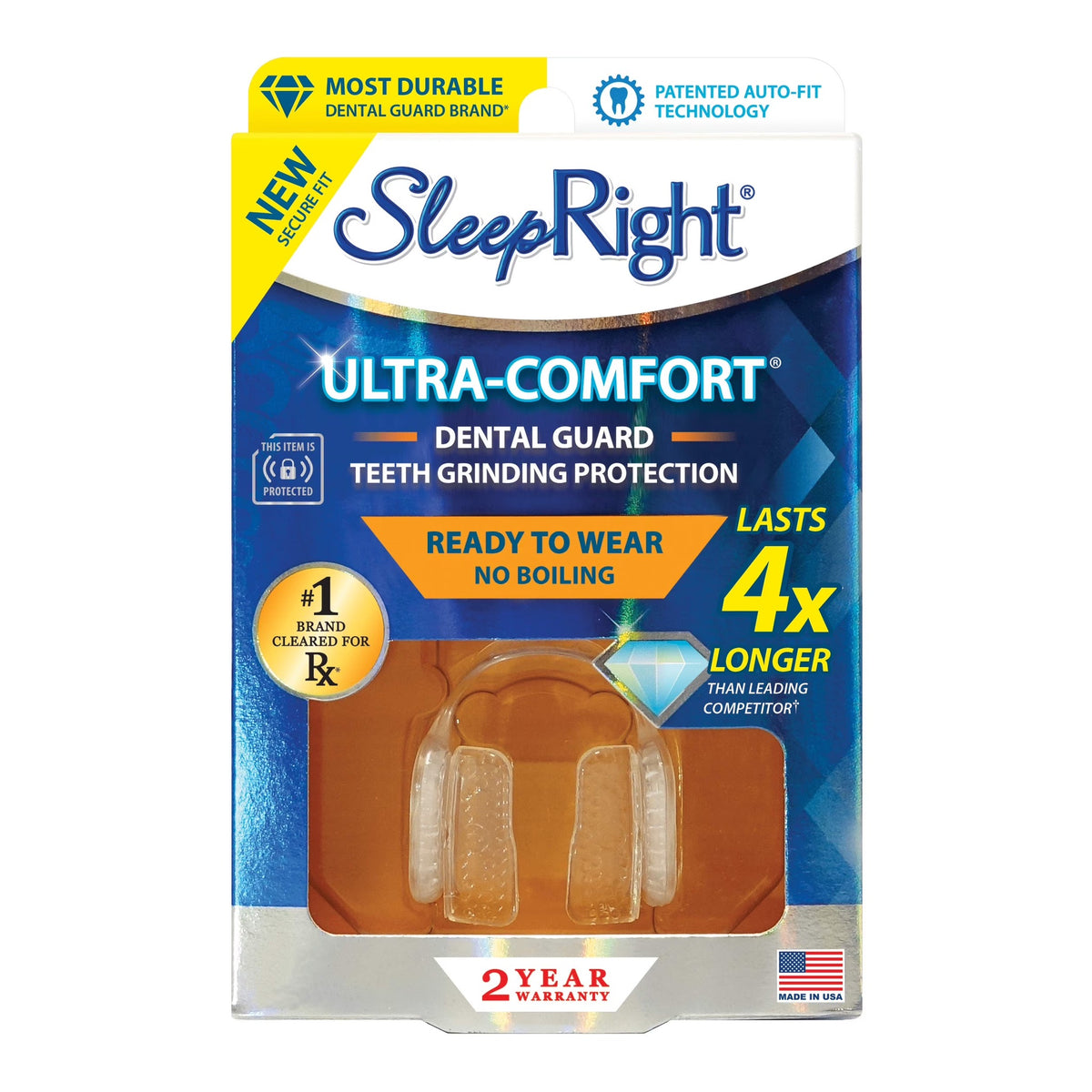 SleepRight Ultra-Comfort Dental Guard for Nighttime Teeth Grinding, 1 Each