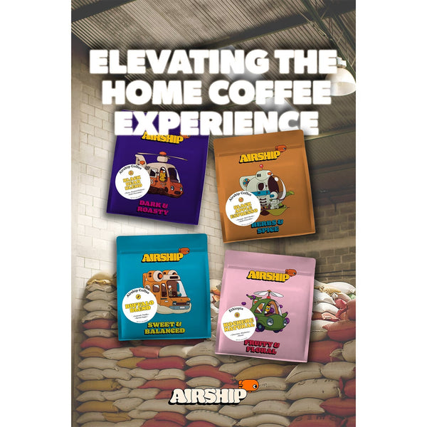 Airship Coffee Ethiopia, Specialty Coffee, Light Roast, Whole Coffee Beans, 8.8 oz, Bentonville