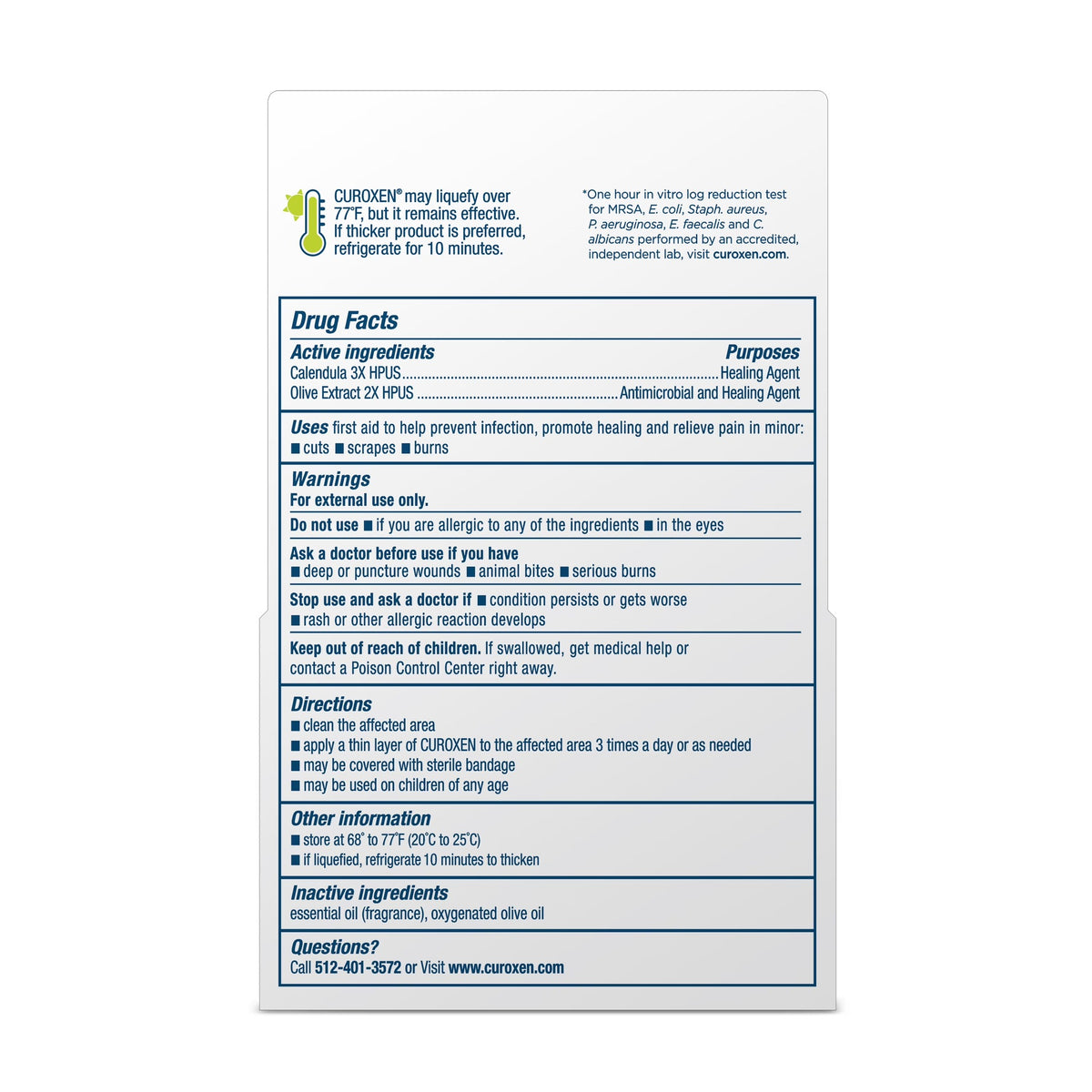 CUROXEN First Aid Ointment, 0.5 oz | All-Natural & Organic Ingredients
