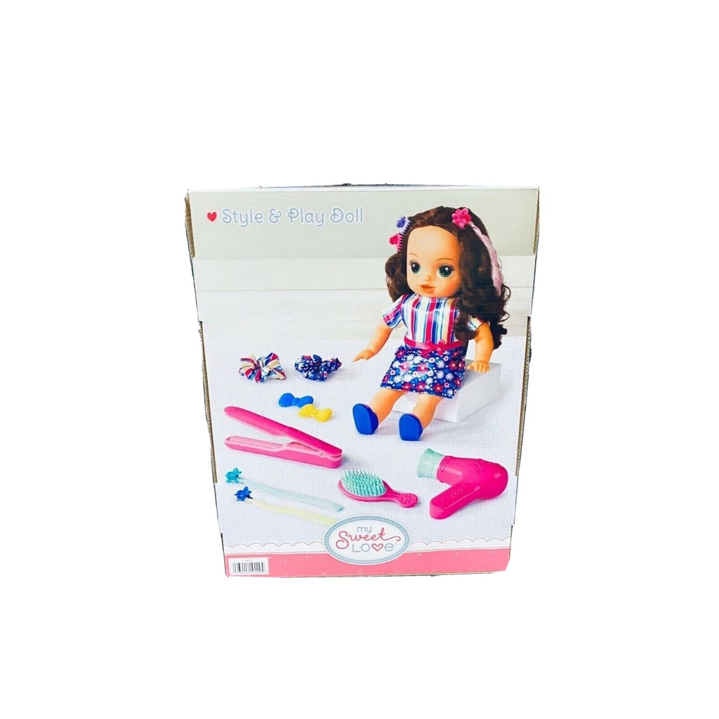 My Sweet Love Style and Play Doll Toy Set, 13 Pieces