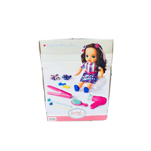 My Sweet Love Style and Play Doll Toy Set, 13 Pieces