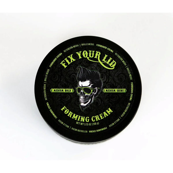 Fix Your Lid Forming Shine Enhancing Hair Styling Cream, Medium Hold & Shine, Cruelty-Free 3.75 Oz