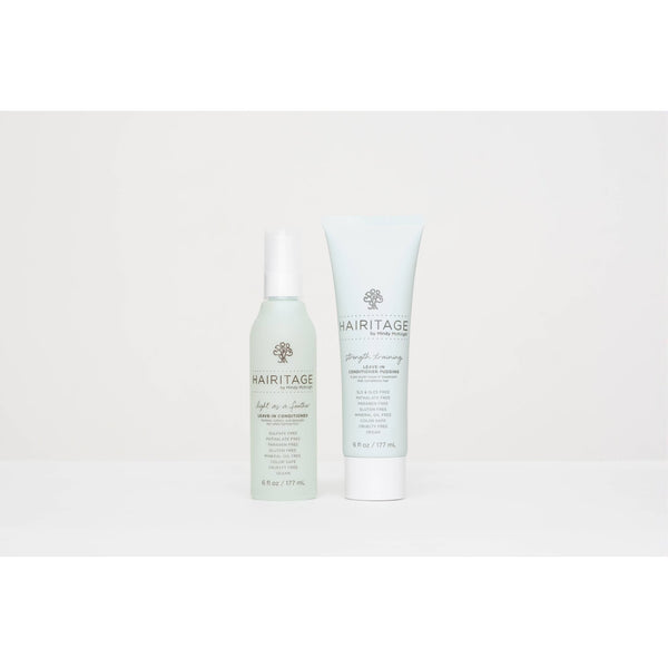 Hairitage Strength Training Thickening Leave-in Conditioner with Coconut oil for Curly Hair, 6 fl oz
