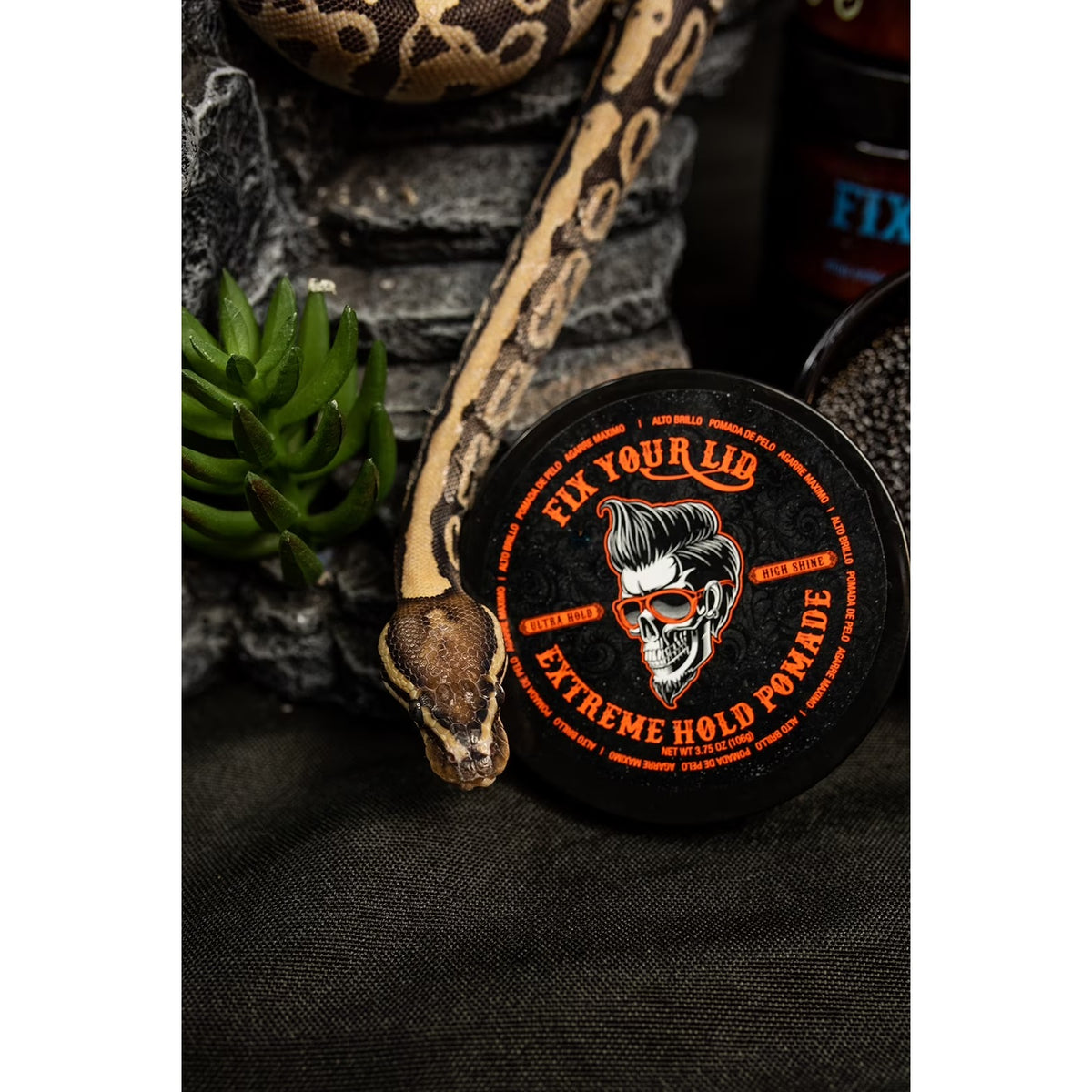 Fix Your Lid Extreme Hold Pomade, Ultra Hold High Shine Styling Hair pomade for Men, 3.75 Oz