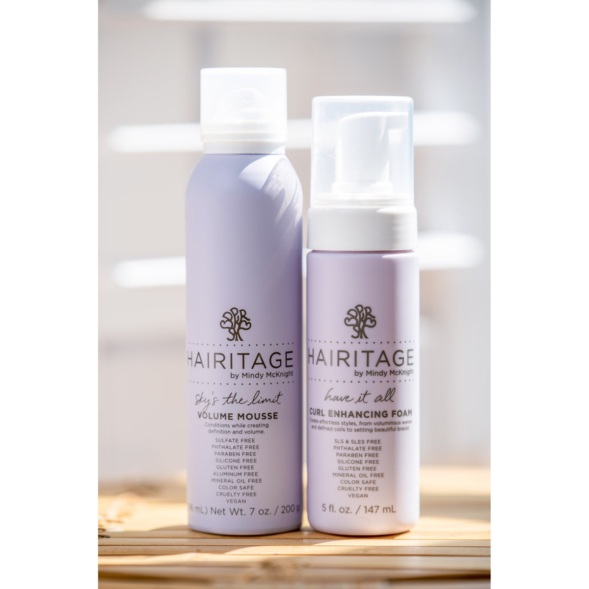 Hairitage Have It All Curl Enhancing Foam Mousse with Quinoa & Rice Protein for Frizz Control, 5 oz