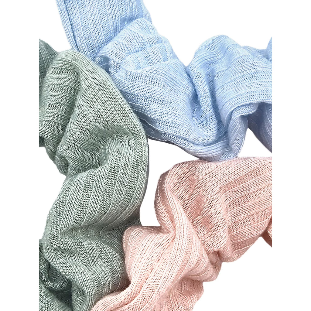 Time and Tru Women's Ribbed Hair Ties, 10-Pack, Multi-Color Ribbed