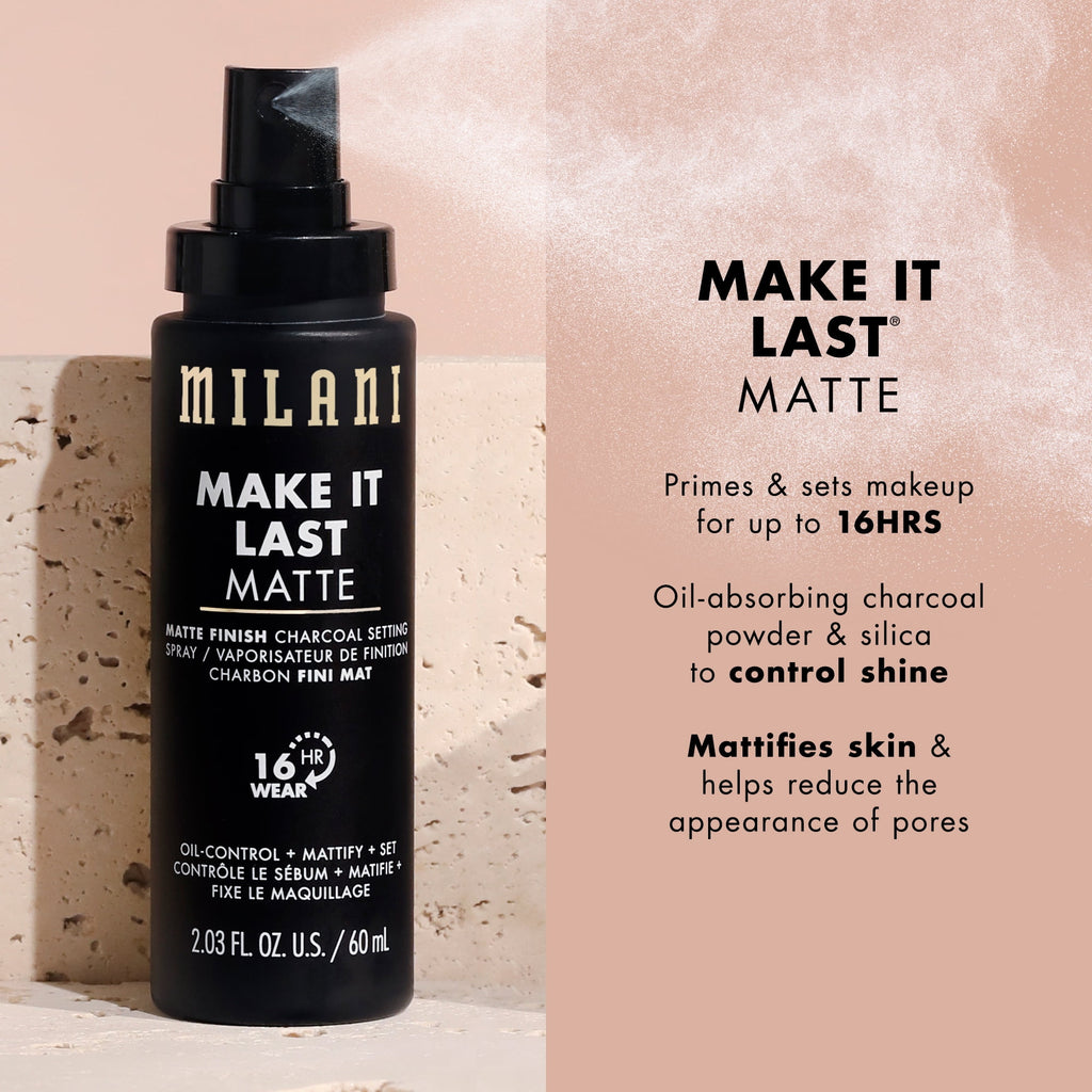 Milani Make It Last Matte Setting Spray, Charcoal, 2.03 fl oz