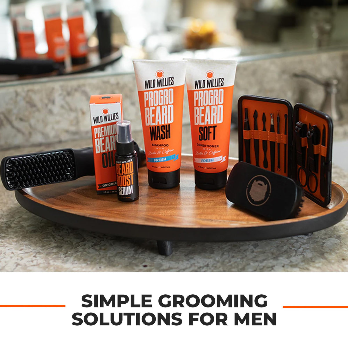 Wild Willies ProGro Moisturizing Fortified Beard Soft Daily Conditioner with Biotin & Caffeine, 4 fl oz
