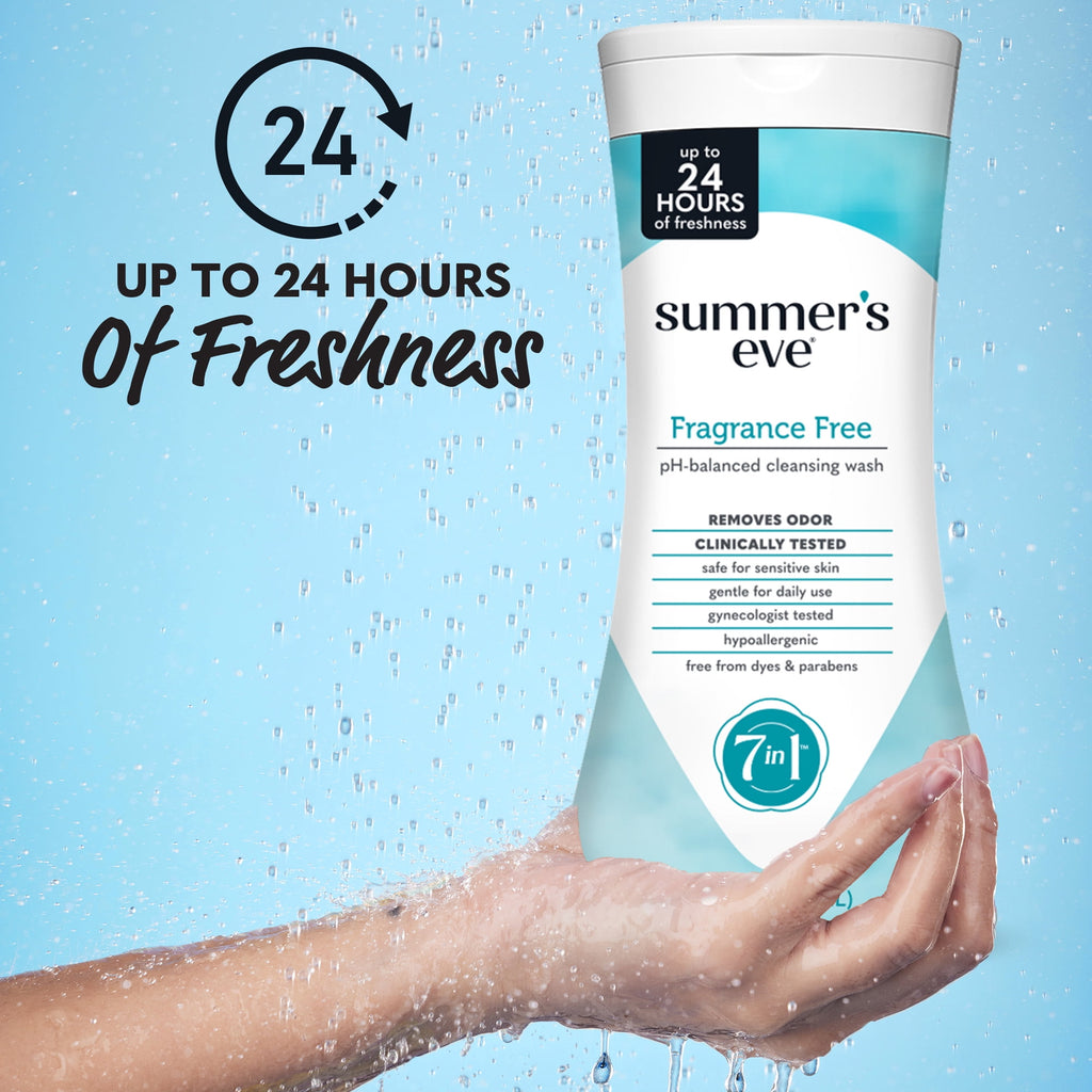 Summer’s Eve Fragrance Free All-Over Daily Feminine Wash, 15 Oz