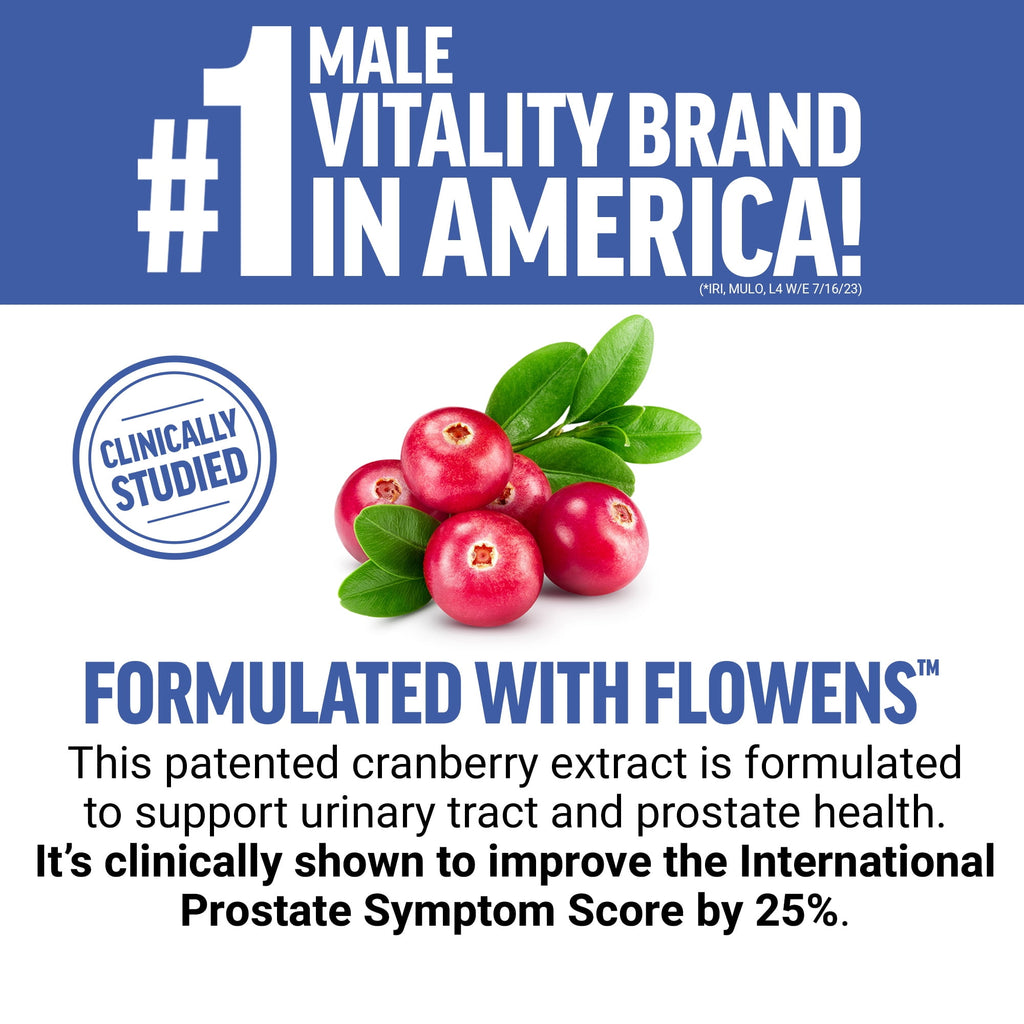 Force Factor Prostate Advanced, Prostate Supplement for Men with Saw Palmetto, Beta Sitosterol & Pygeum for Bladder & Urinary Relief, 180 Tablets