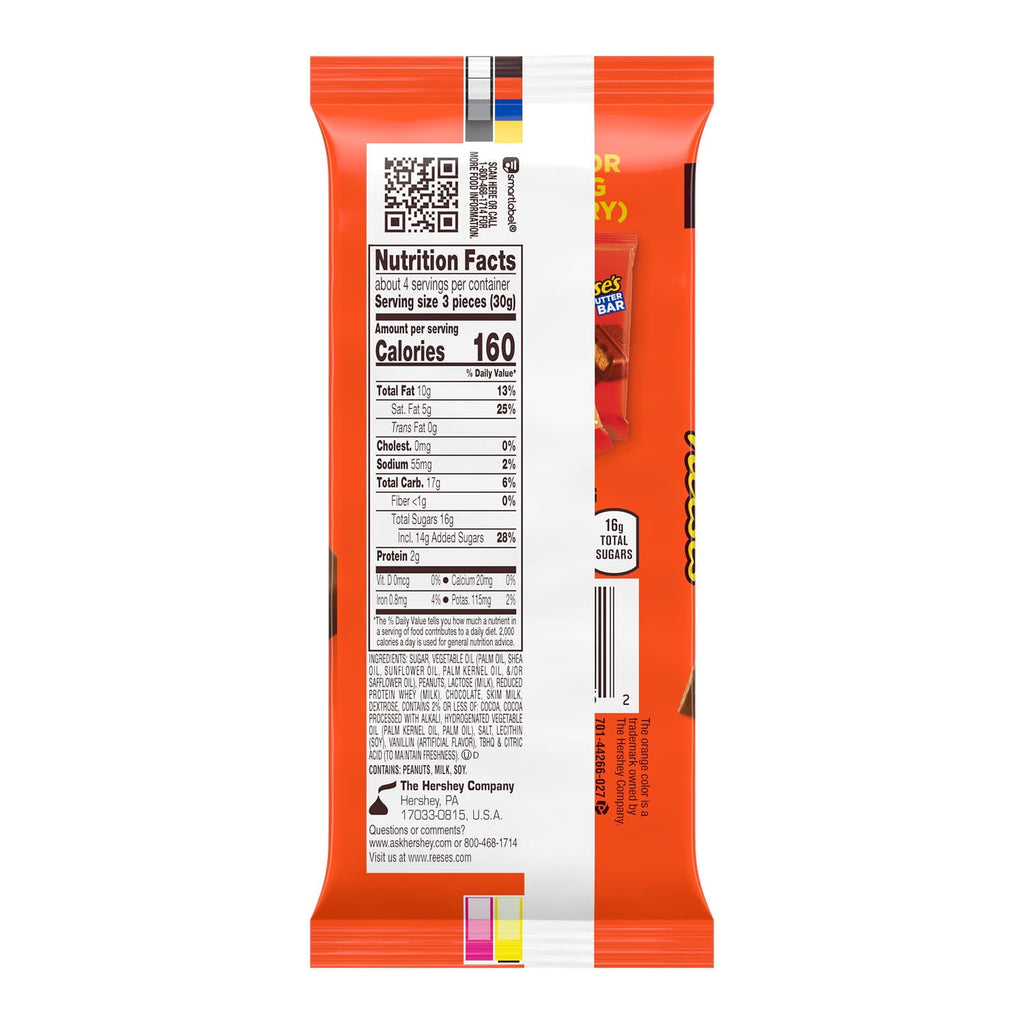 Reese's Chocolate Peanut Butter Creme XL Candy, Bar 4.25 oz