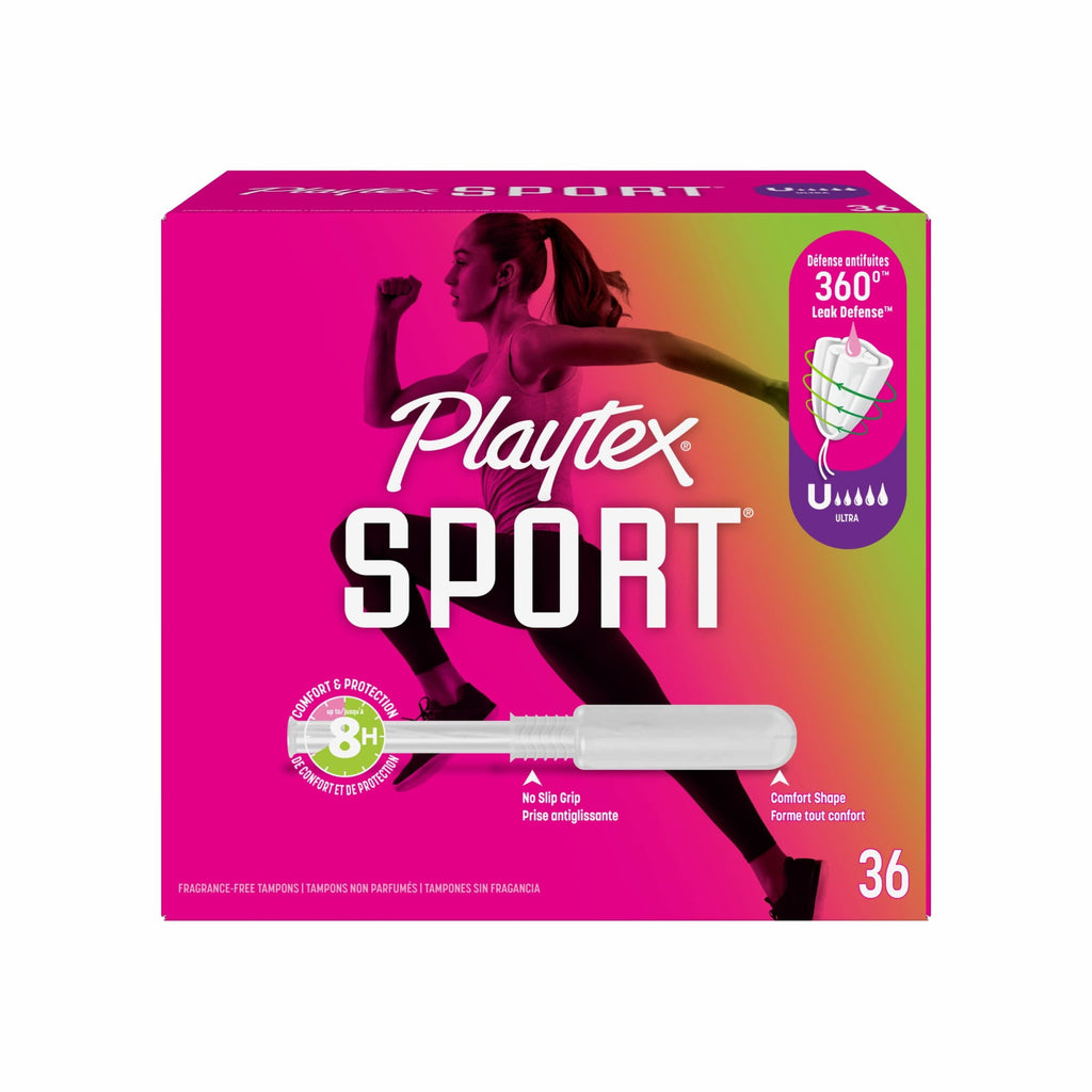 Playtex Sport Tampons, Unscented, Ultra, 36 Count