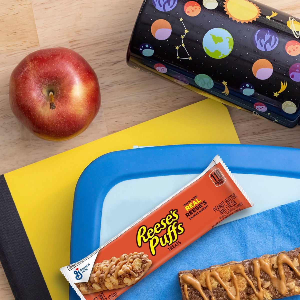 REESE'S Puffs Cereal Treat Bars, Peanut Butter and Cocoa, Value Pack, 16 Count, 13.6 oz
