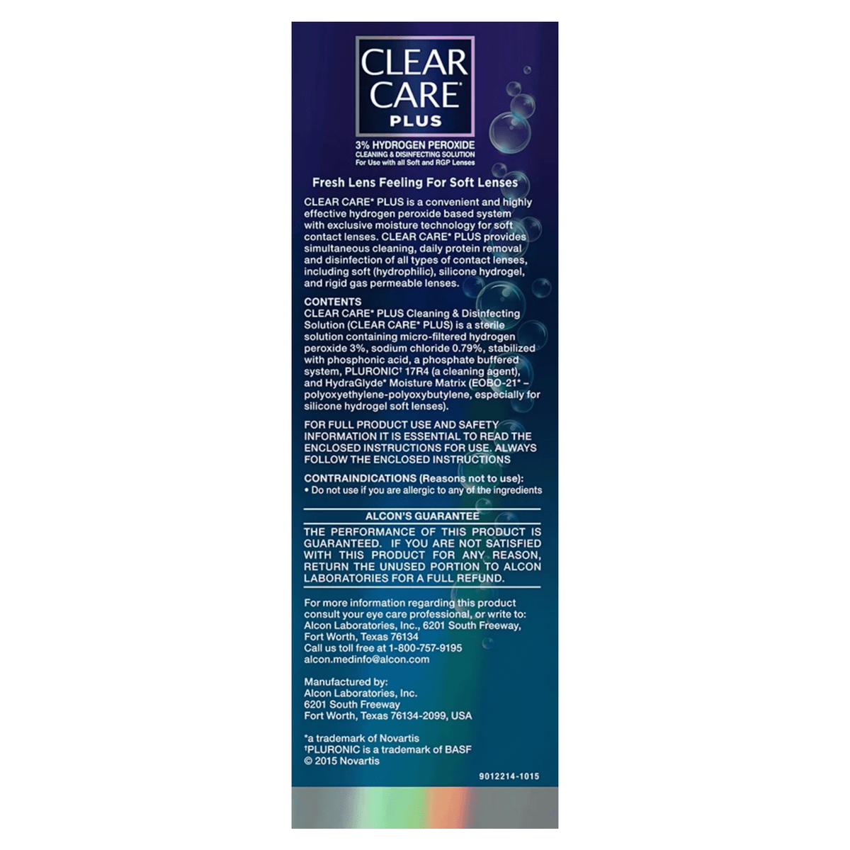 CLEAR CARE PLUS Cleaning & Disinfecting Contact Lens Solution with Case, 12 fl oz