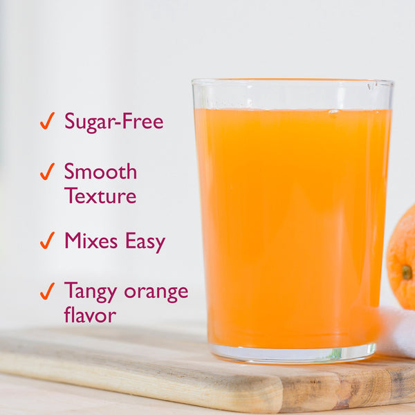 Metamucil Psyllium Fiber Powder, Sugar-Free, Orange, GLP-1 Friendly Fiber>, 30 tsp