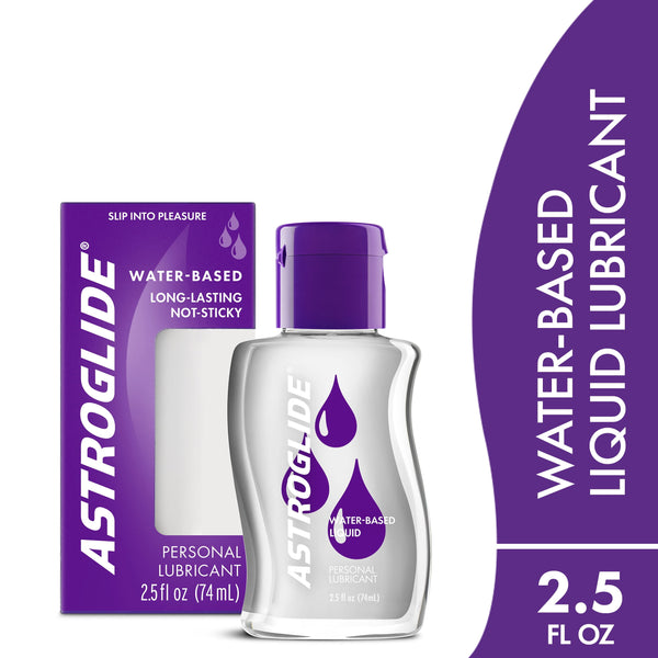 Astroglide Liquid Water Based Personal Lube, for Men, for Women, Travel-Friendly Size, 2.5 fl oz