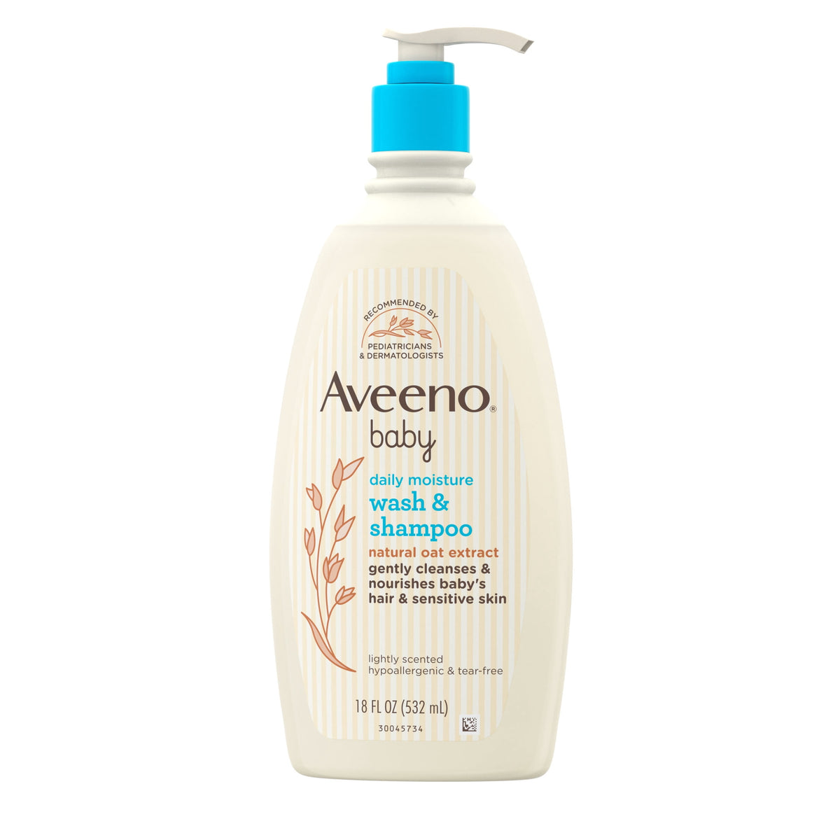 Aveeno Baby Daily Moisture Body Wash & Shampoo, 18 Fl oz