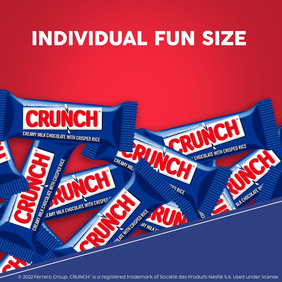 CRUNCH, Milk Chocolate and Crisped Rice, Fun Size Candy Bars, 10 oz