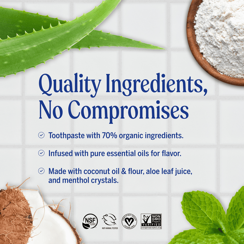Dr. Bronner's Toothpaste - Spearmint - 5oz - Whitening, Natural & 70% Organic - Adults, Teens Children 3 and Above