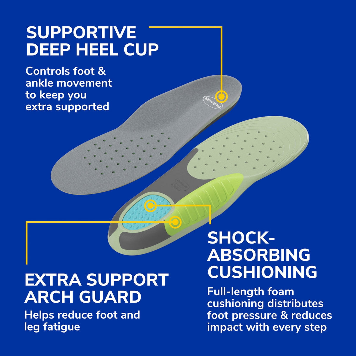 Dr. Scholl's ® Extra Support Insoles for Women, Size 6-11, 1 Pair, Trim to Fit Inserts