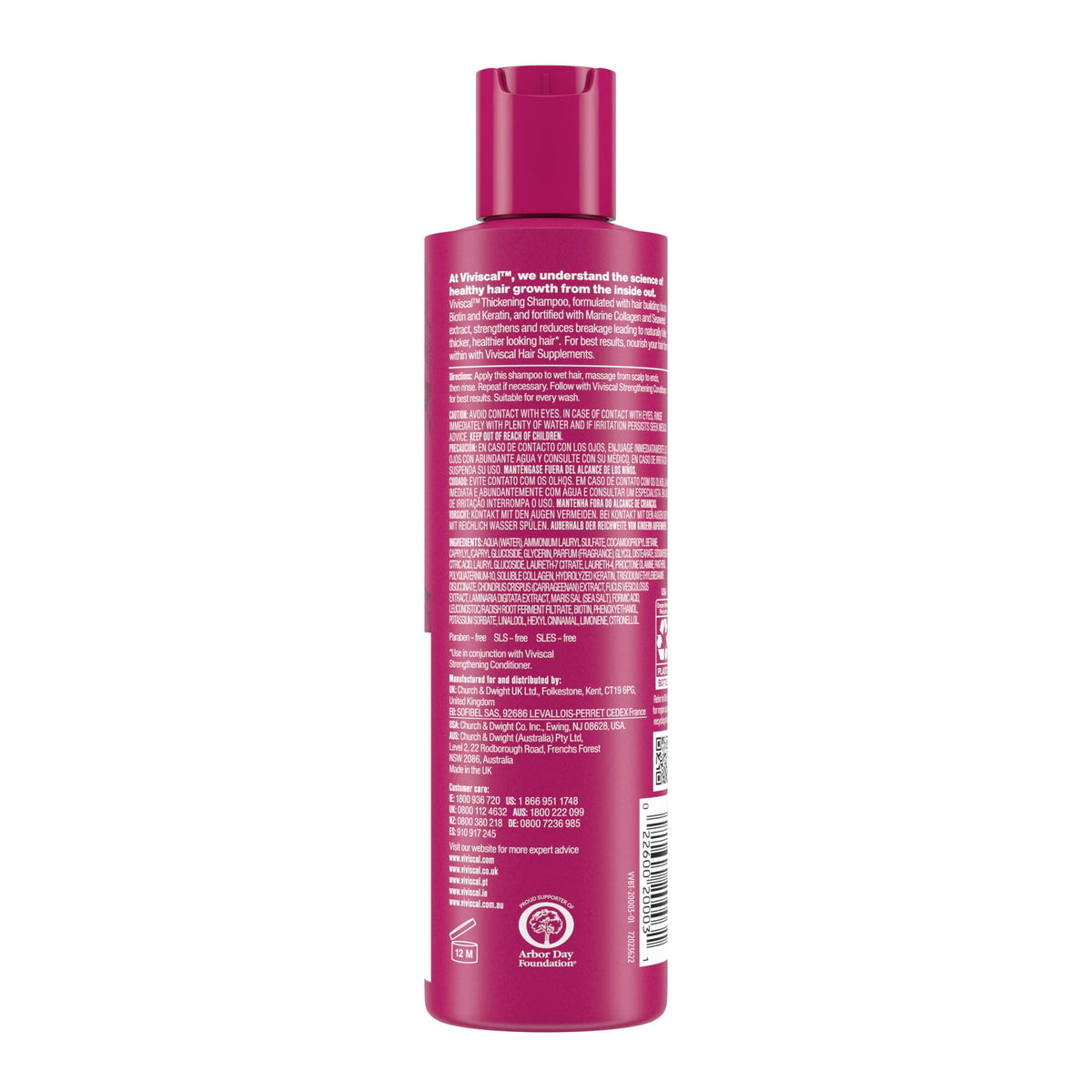 Viviscal Hair Thickening Shampoo, Strengthens And Reduces Breakage, 8.45 fl oz