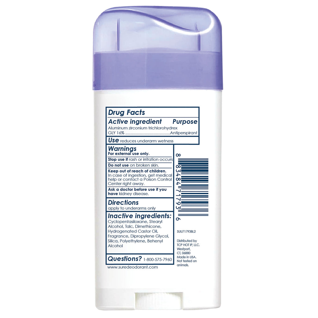 Sure Solid Anti-Perspirant Deodorant Original Solid Stick, Regular Scent, Women, 2.7 oz