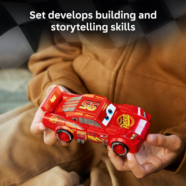 LEGO Speed Champions Disney Pixar Cars Lightning McQueen Building Toy 77255, Ages 9+