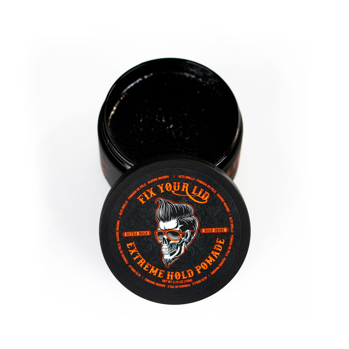 Fix Your Lid Extreme Hold Pomade, Ultra Hold High Shine Styling Hair pomade for Men, 3.75 Oz