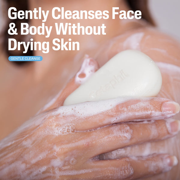 Cetaphil Gentle Face Cleanser and Body Wash Bar for Dry to Normal, Sensitive Skin Value Pack, 4.5 oz (Pack of 3)