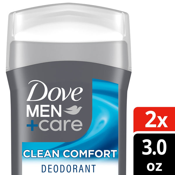Dove Men+Care Deodorant Stick For Men Aluminum Free 72H Odor Protection Extra Fresh Mens Deodorant With 1/4 Moisturizing Cream ,3.0 oz Twin Pack