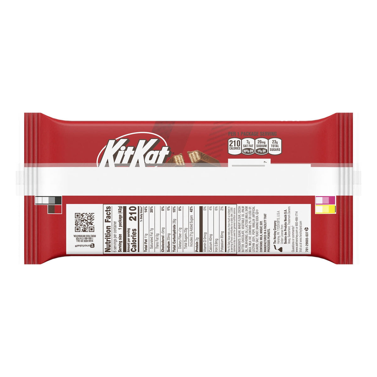 Kit Kat Milk Chocolate Wafer Candy, Bars 1.5 oz, 6 Count