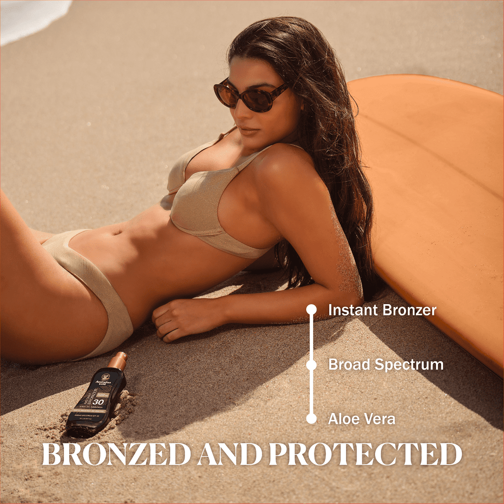 Australian Gold Spray Gel Bronzer SPF 30 Sunscreen, 8 fl. oz