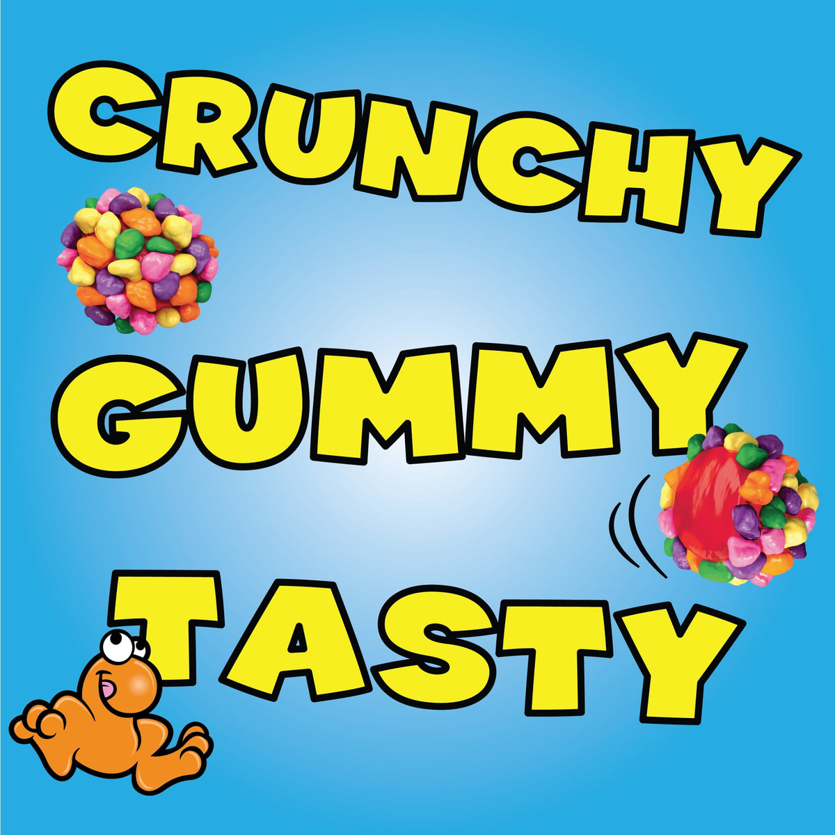 NERDS Gummy Clusters, Candy, Rainbow, Crunchy and Gummy, 3 oz
