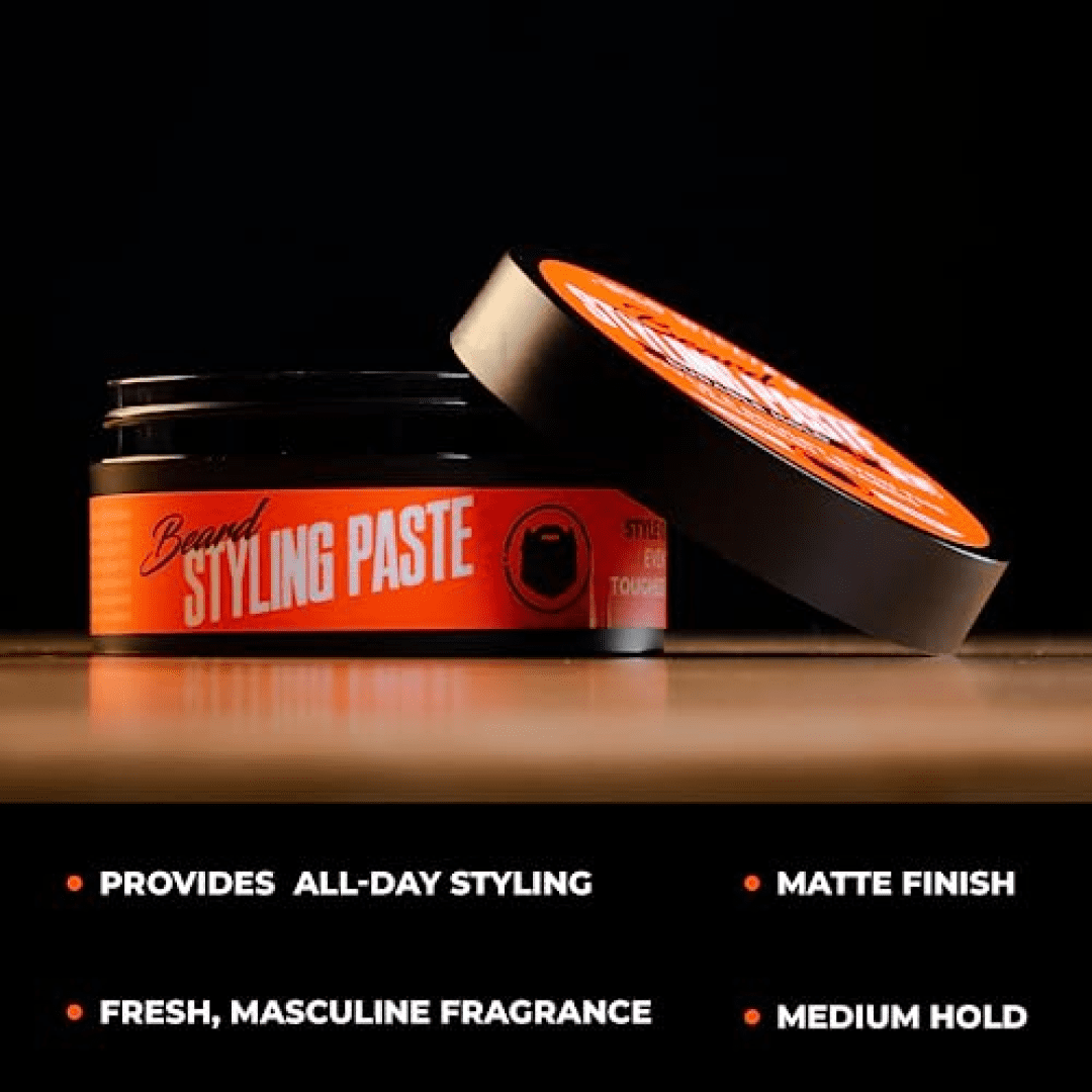 Wild Willies Medium Hold Texturizing Jar Beard Styling Paste, Balm 2fl oz, Travel Size