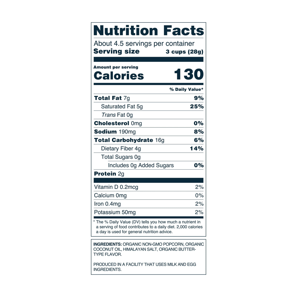 LesserEvil Himalayan Gold Organic Popcorn, 4.6 oz