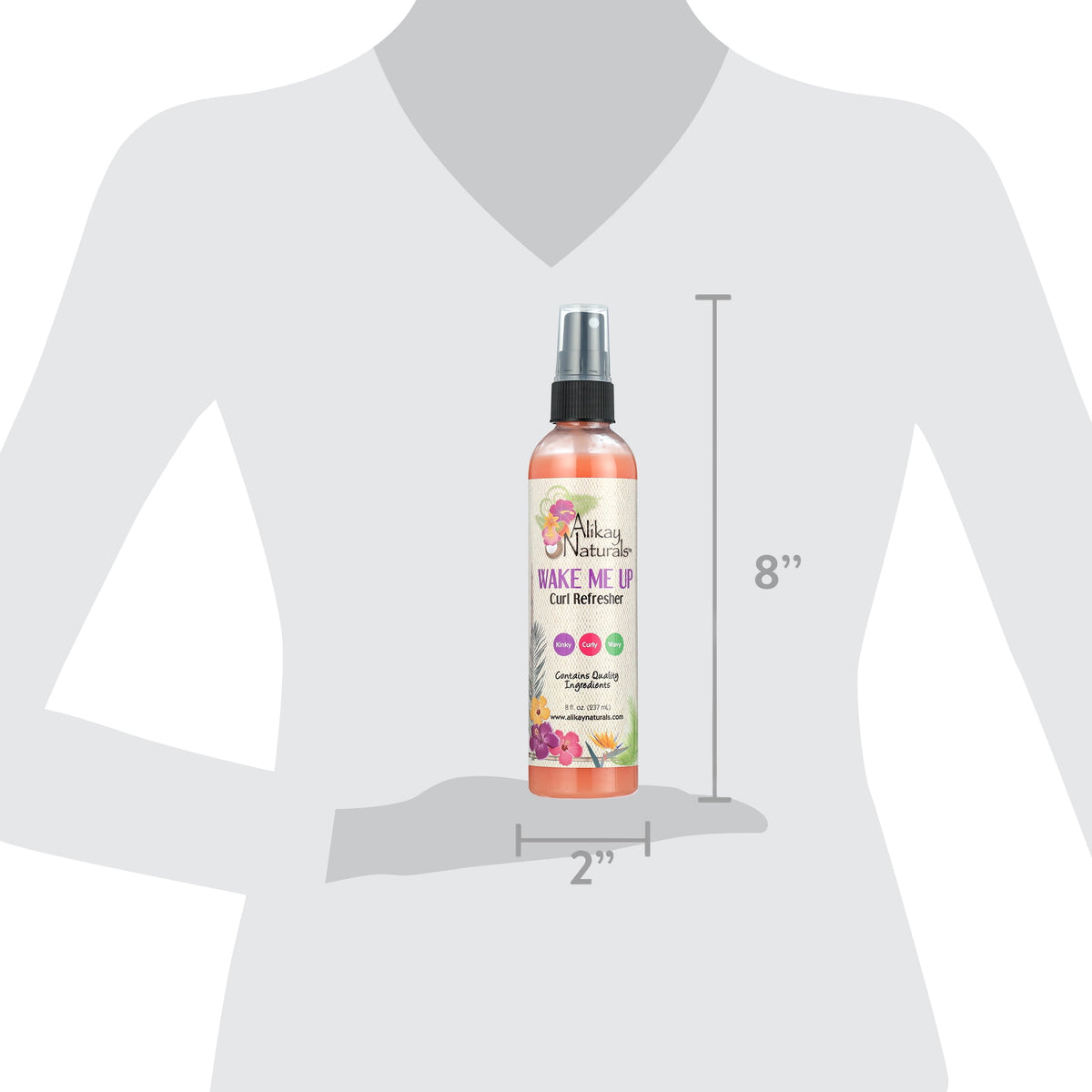 Alikay Naturals Wake Me Up Curl Refresher, 8 oz, Unisex