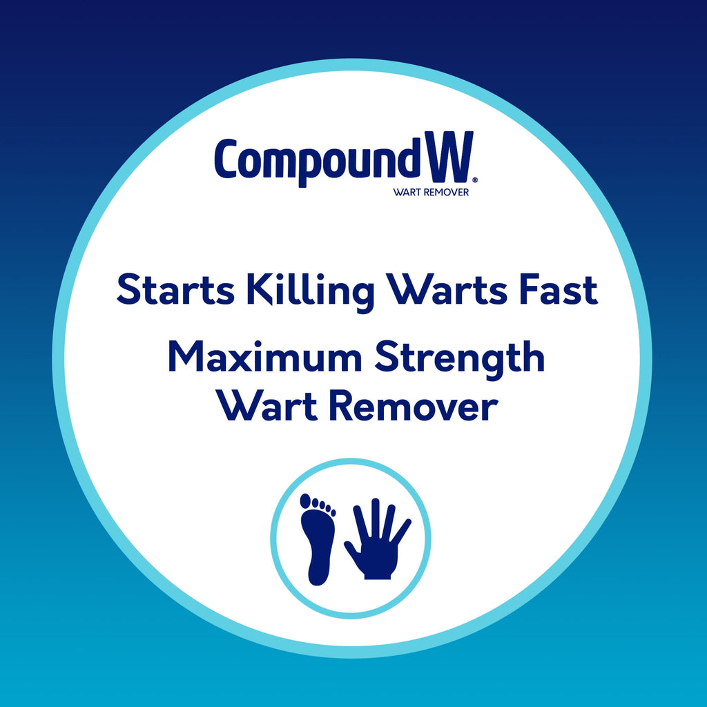 Compound W Maximum Strength One Step Wart Remover Pads, Salicylic Acid, 14 Count