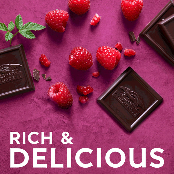 GHIRARDELLI PREMIUM DARK Raspberry Dark Chocolate Bar, 3.5 oz Bar