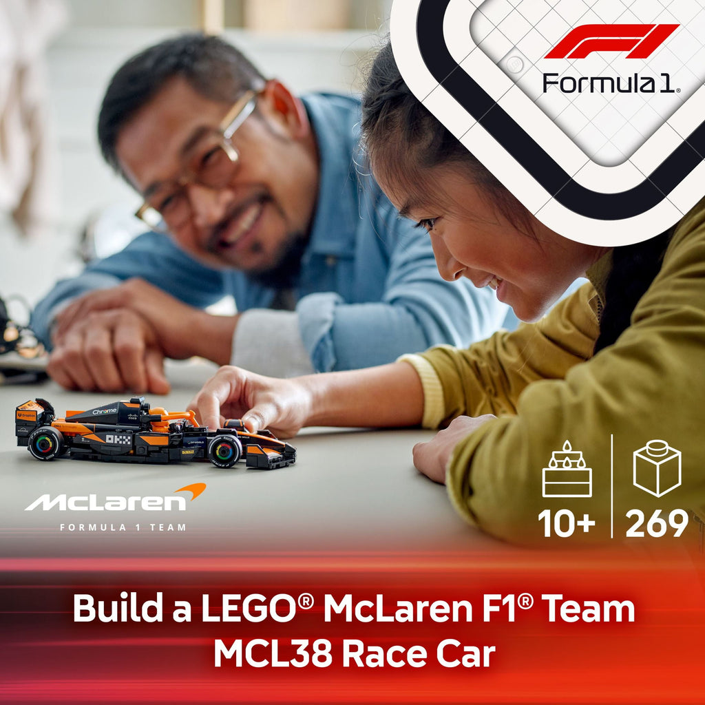 LEGO Speed Champions McLaren F1 Team MCL38 Race Car Building Set 77251, 269 Pieces, Ages 10+