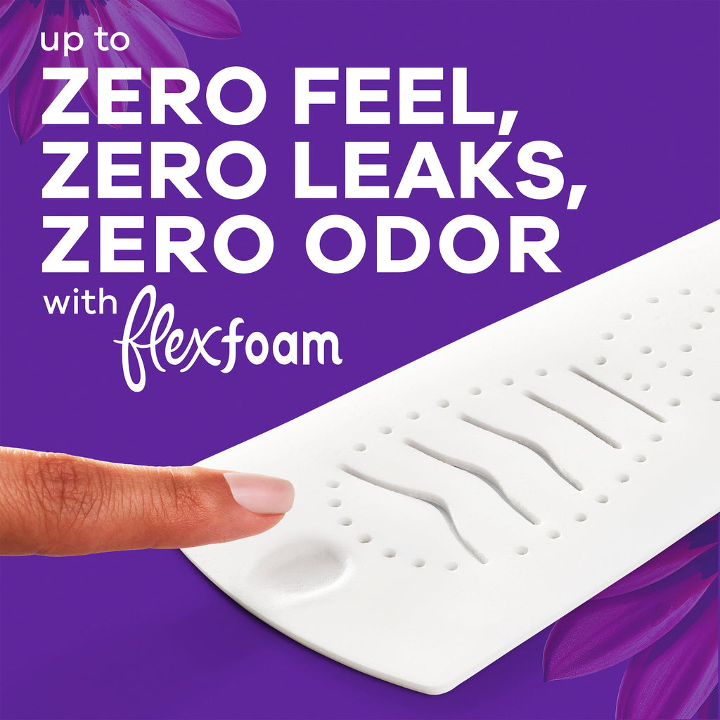 Always Pads, Radiant with FlexFoam Pads, Size 5, Extra Heavy Overnight, Wings, 26 Count