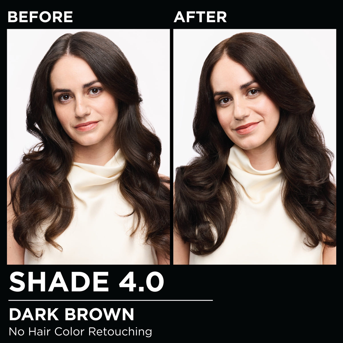 Garnier Olia Oil Powered Permanent Hair Color, 4.0 Dark Brown