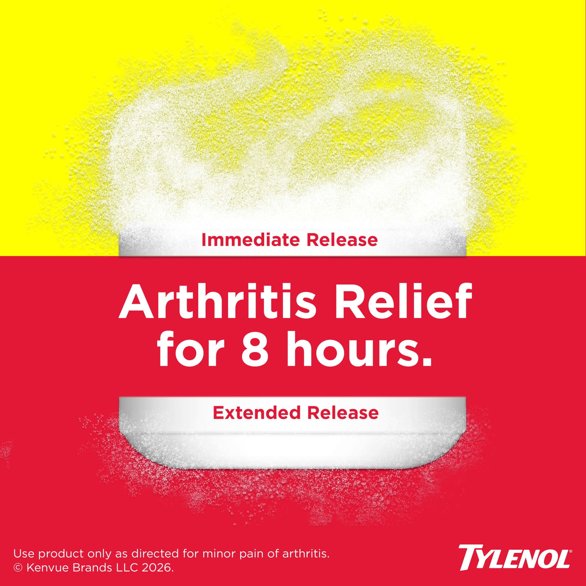 Tylenol 8 Hour Arthritis for Fast Pain Relief, Acetaminophen 650 mg Extended Release, 225 Count