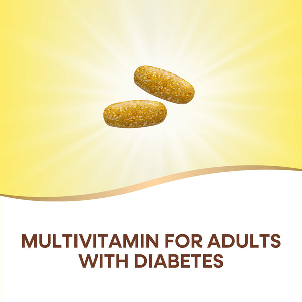 Alive! Diabetic Multivitamin, Nutritional Support for Adults with Diabetes, B-Vitamins, Unisex, 60ct