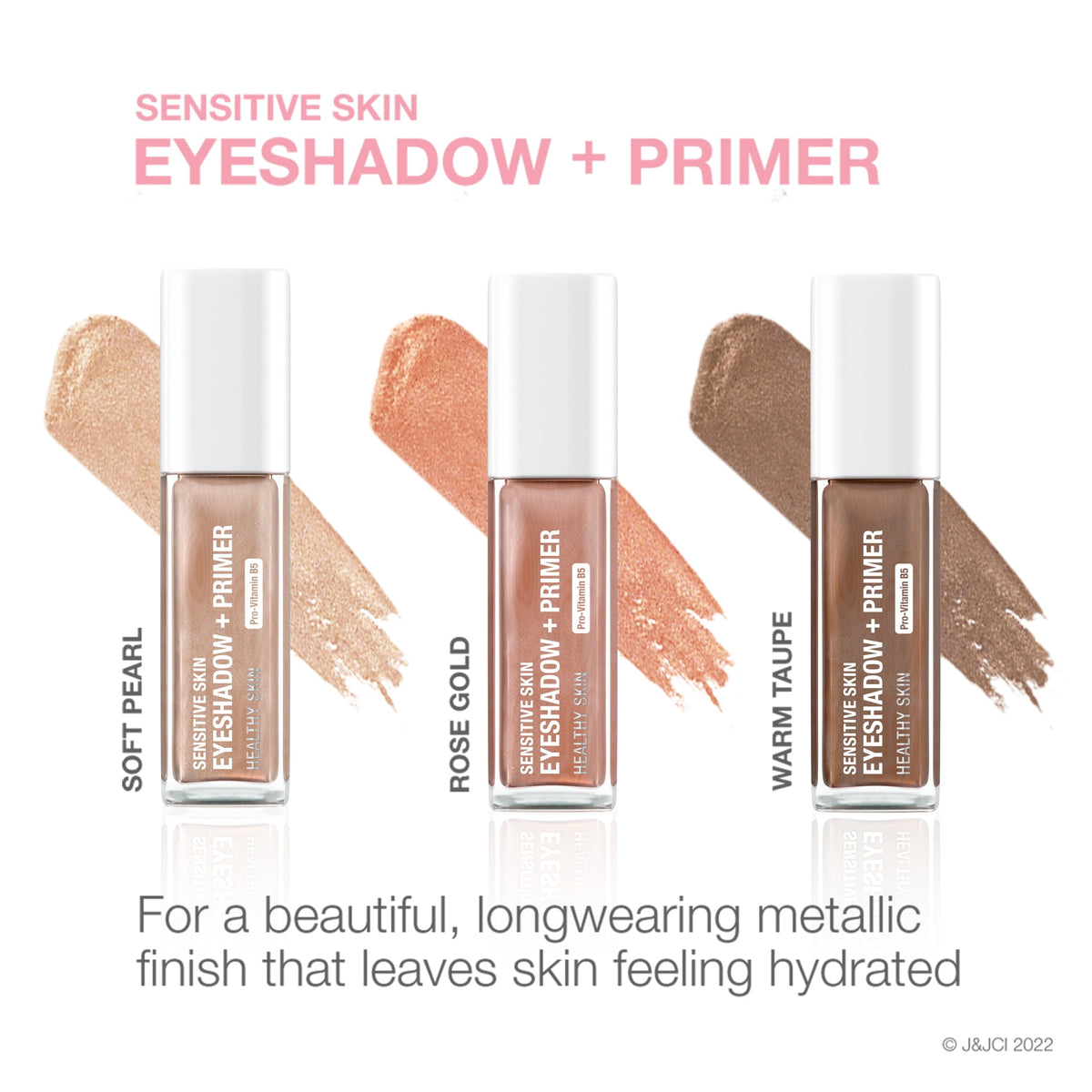 Neutrogena Sensitive Skin Eyeshadow + Primer, Soft Pearl, 0.22 oz