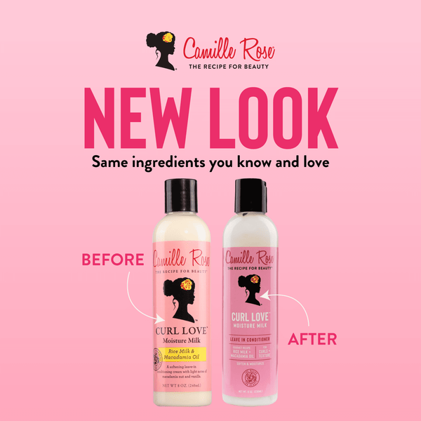 Camille Rose Curl Love Soften & Nourish Moisture Milk with Rice Milk & Macadamia Oil, 8oz