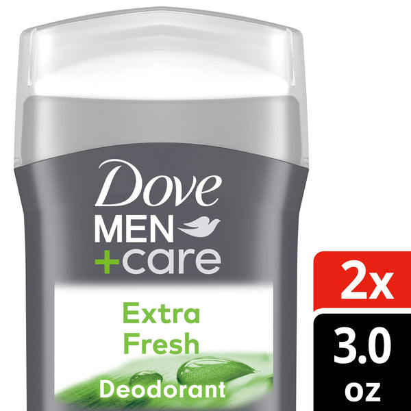 Dove Men+Care Aluminum-Free Deodorant for Men Extra Fresh 72-Hour Odor Protection, 3 oz, 2 Count