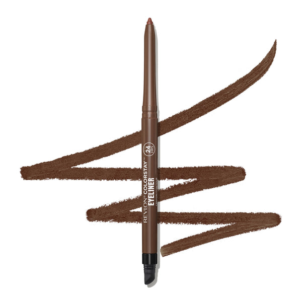 Revlon ColorStay Waterproof Eyeliner Pencil, Built-In Sharpener, 203 Brown, 0.01 oz