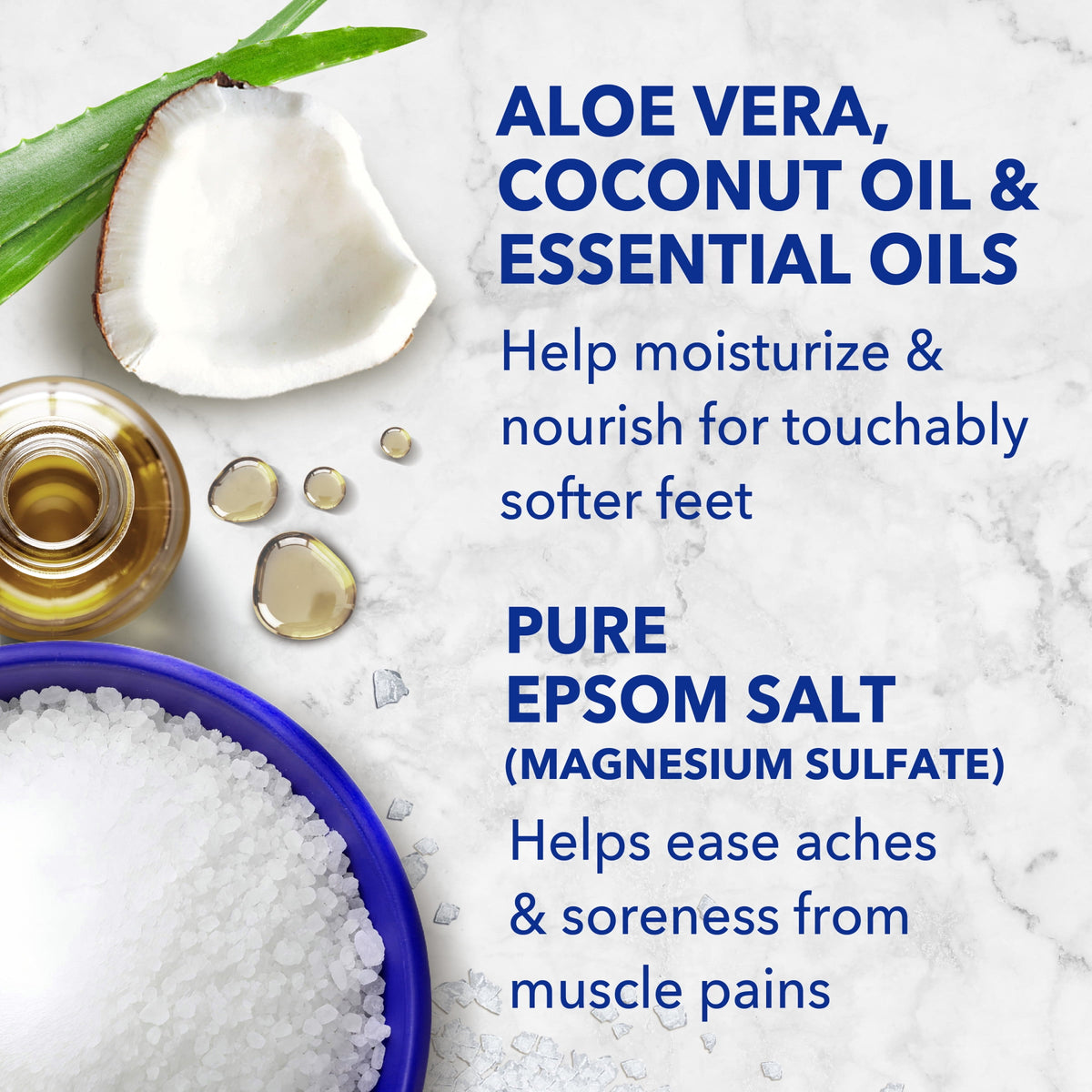 Dr Teal's Softening Foot Scrub with Pure Epsom Salt, Aloe & Coconut Oil, 6 oz