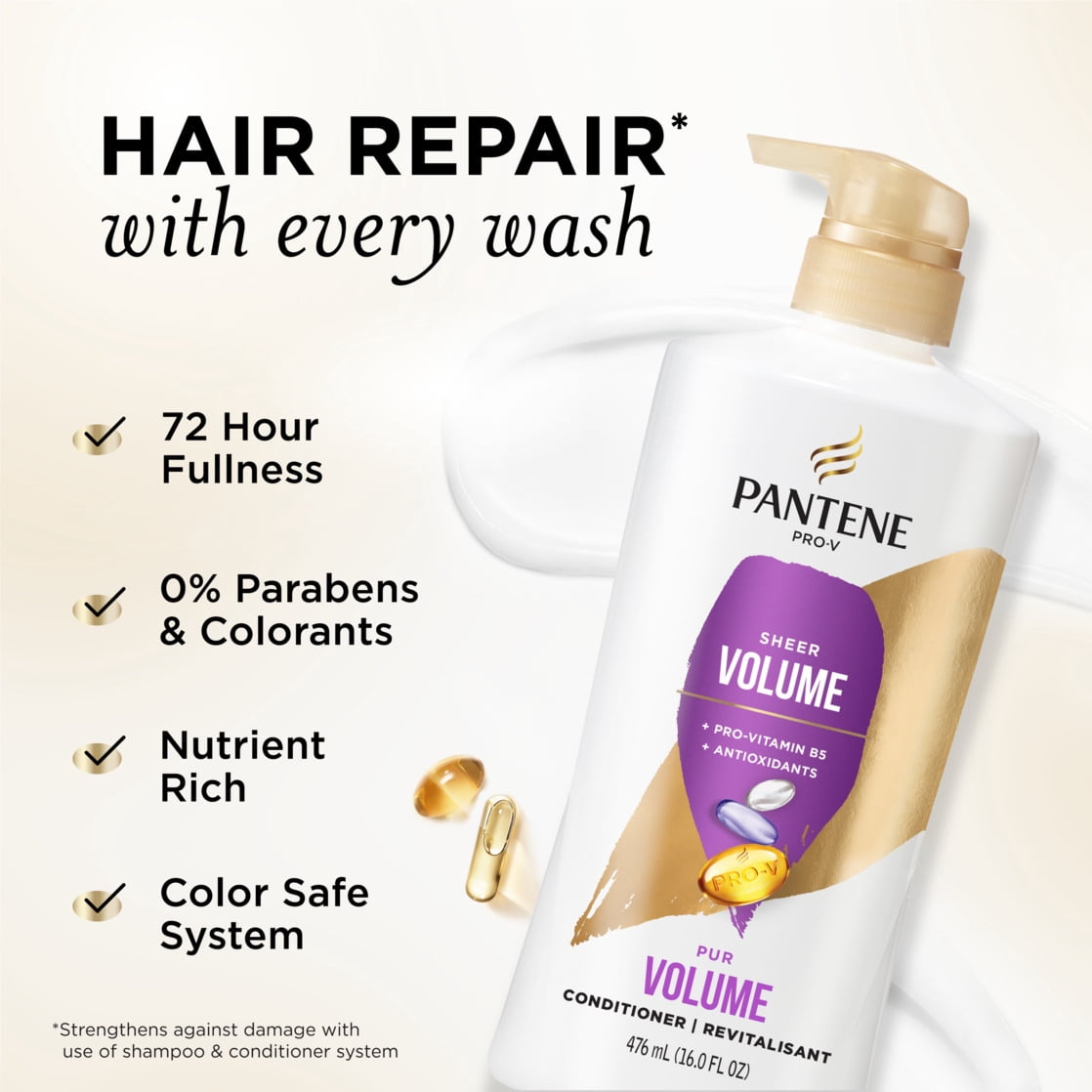 Pantene Pro-V Conditioner Sheer Volume, 16.0 fl oz